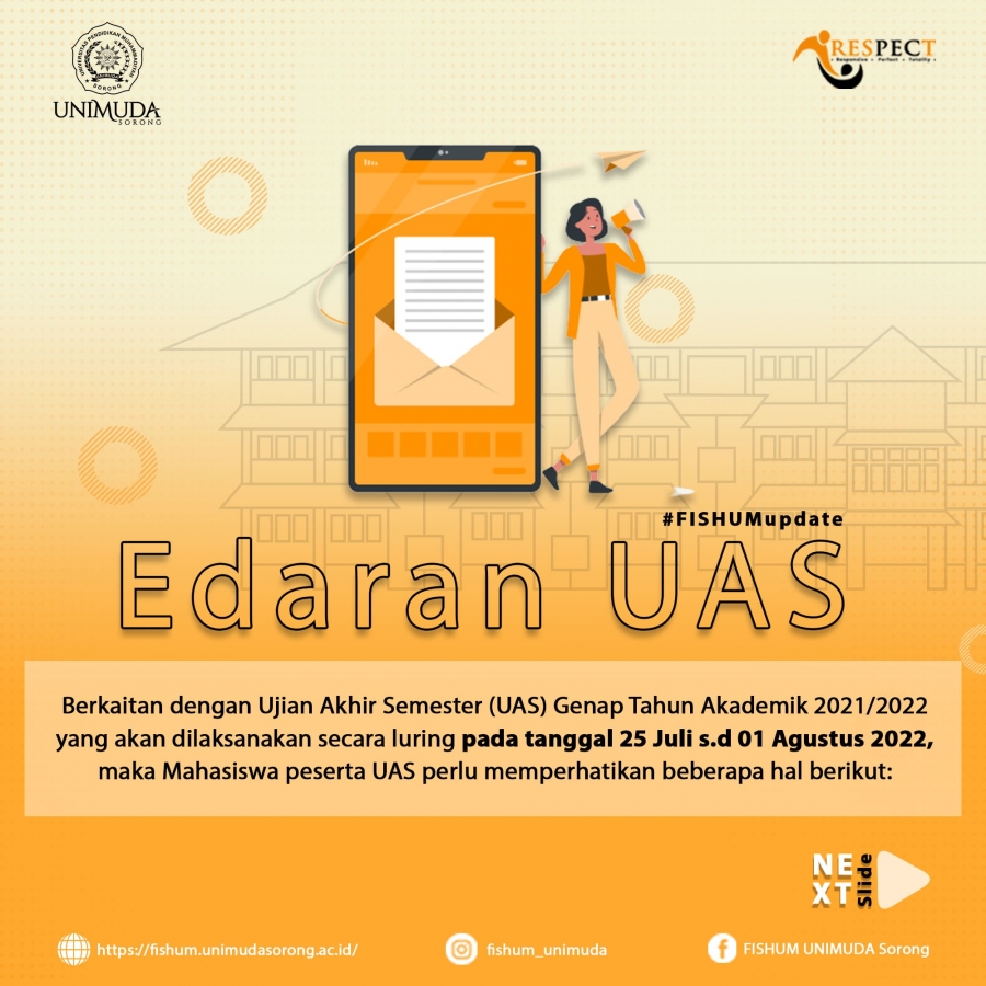 Edaran Ujian Akhir Semester (UAS) Genap Tahun Akademik 2021/2022