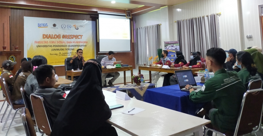 HASIL DISKUSI DIALOG #RESPECT FAKULTAS ILMU SOSIAL DAN HUMANIORA (FISHUM) UNIVERSITAS PENDIDIKAN MUHAMMADIYAH (UNIMUDA) SORONG