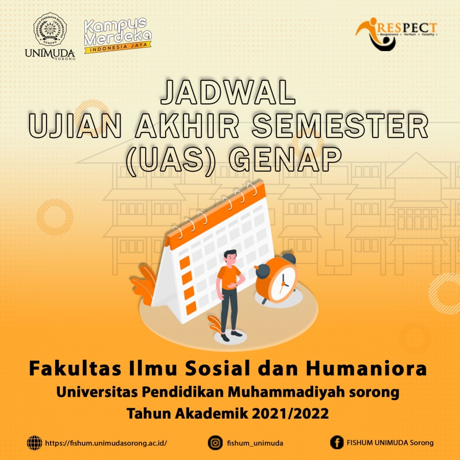 Jadwal Ujian Akhir Semester (UAS) Genap Tahun Akademik 2021/2022